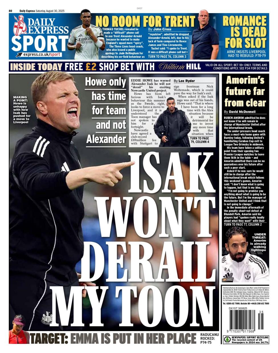 Liverpool to bid £130m for Isak - Saturday's gossip