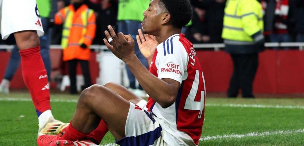 Arsenal learn from Lewis-Skelly's Man City celebration