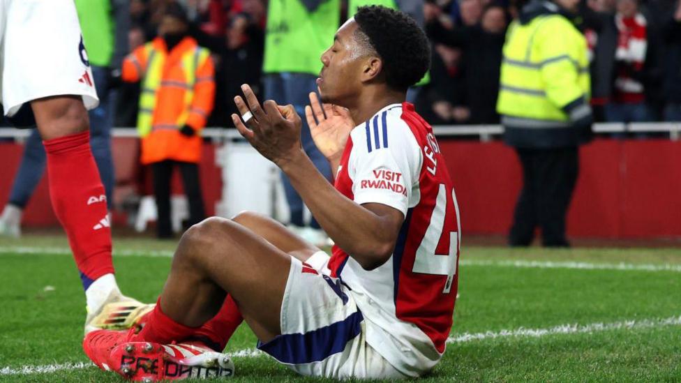 Arsenal learn from Lewis-Skelly's Man City celebration