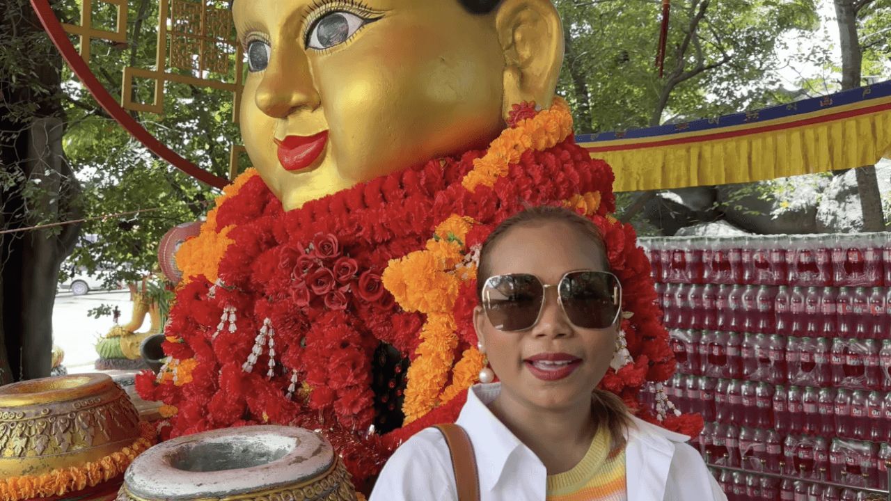 สาวได้โชค 8 งวดติด นำของแก้บนที่ 'อาศรมฤาษีเณร' ไม่ลืมหยิบปิงปองลุ้น 'เลขเด็ด'