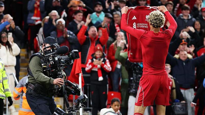 Is Ekitike suspended for Liverpool this weekend?