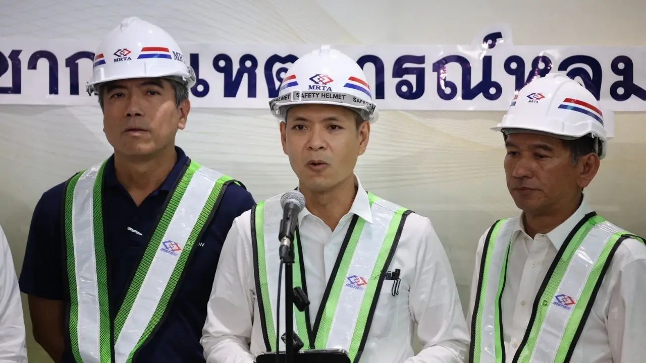 รฟม. ขอโทษถนนทรุดตัว เผยสาเหตุเบื้องต้น พร้อมเร่งคืนผิวจราจรใน 2 สัปดาห์