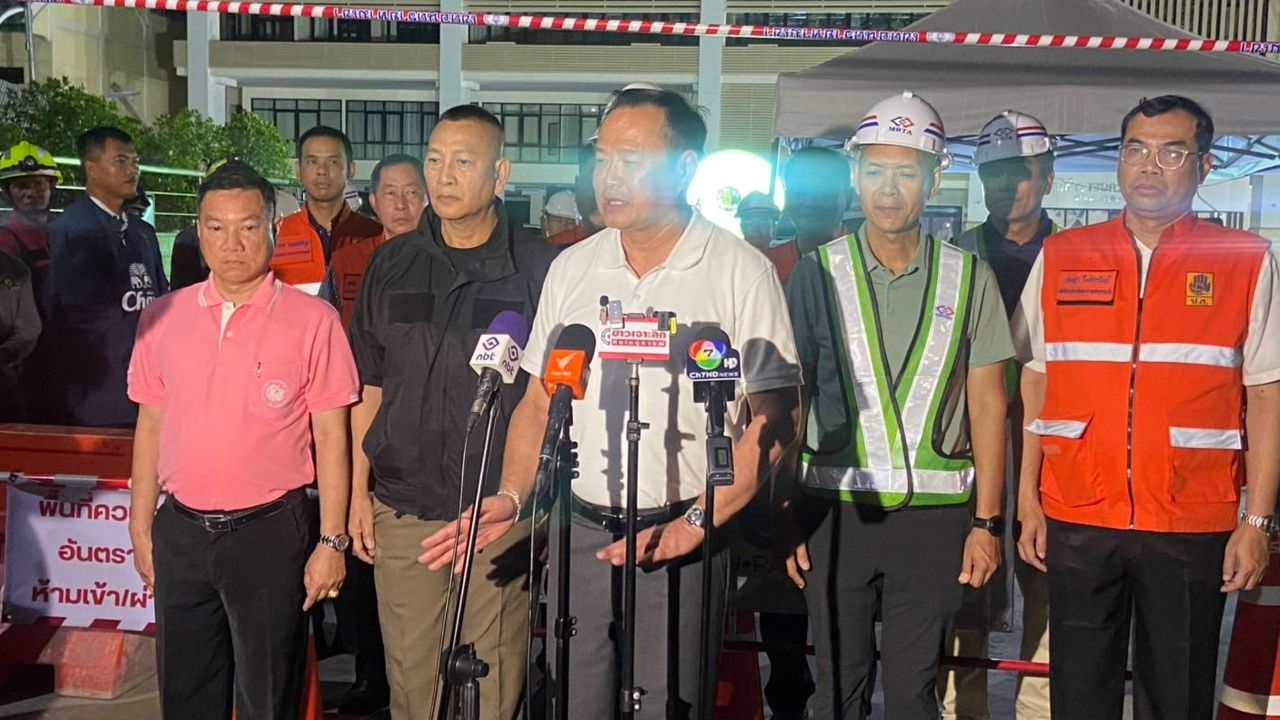 นายกฯ ตรวจถนนทรุด เผย อีก 1-2 วัน สร้างผิวจราจรคืนให้ถนนสามเสน