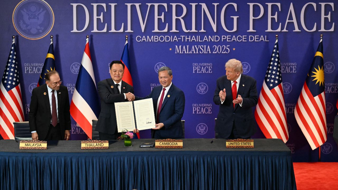 'อันวาร์-ทรัมป์' ร่วมเป็นสักขีพยานลงนาม 'ประกาศความสัมพันธ์ไทย-กัมพูชา'