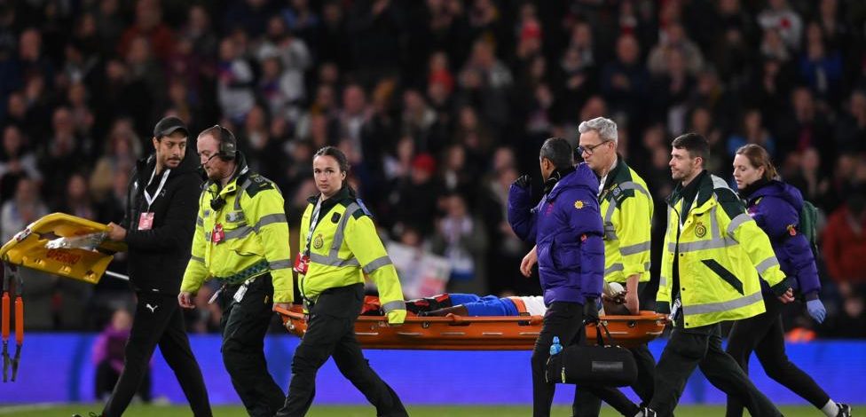 'Awful moment' as Agyemang is carried off injured