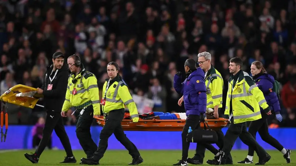 'Awful moment' as Agyemang is carried off injured