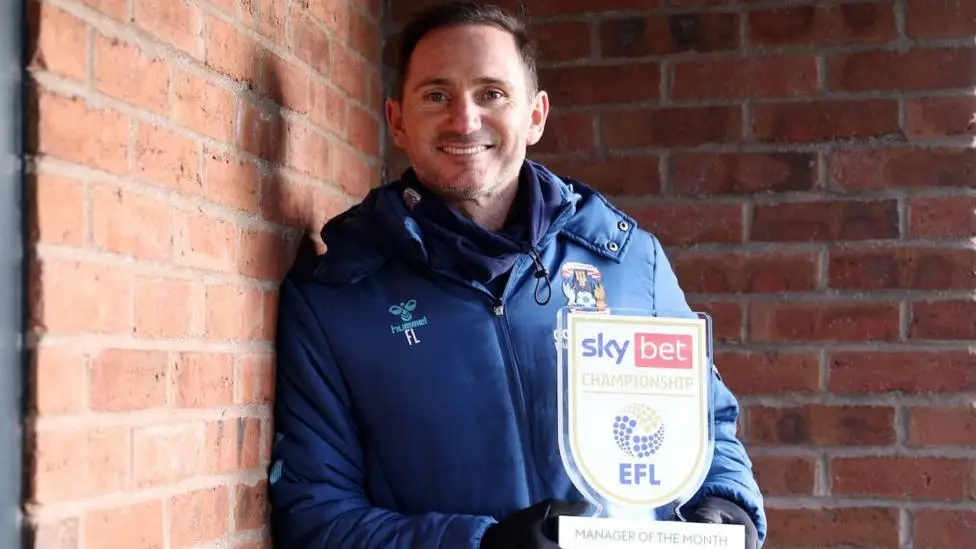 Lampard wins second manager of the month award