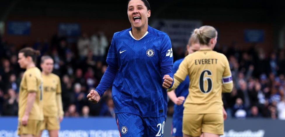 Kerr scores two as Chelsea thrash Palace in FA Cup